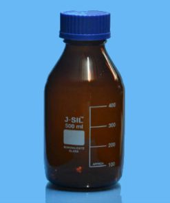 REAGENT BOTTLE AMBER & P.P. SCREW CAP (BLUE) (1167)