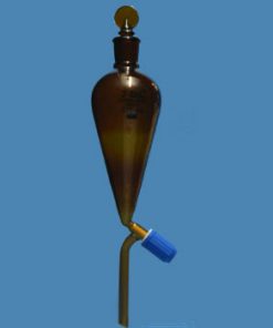 SEPARATING FUNNELS, AMBER TEFLON STOP COCK (1257)