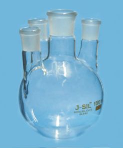 ROUND BOTTOM FLASKS,  FOUR NECK, CENTRE NECK AND THREE PARALLEL SIDE NECK (916)